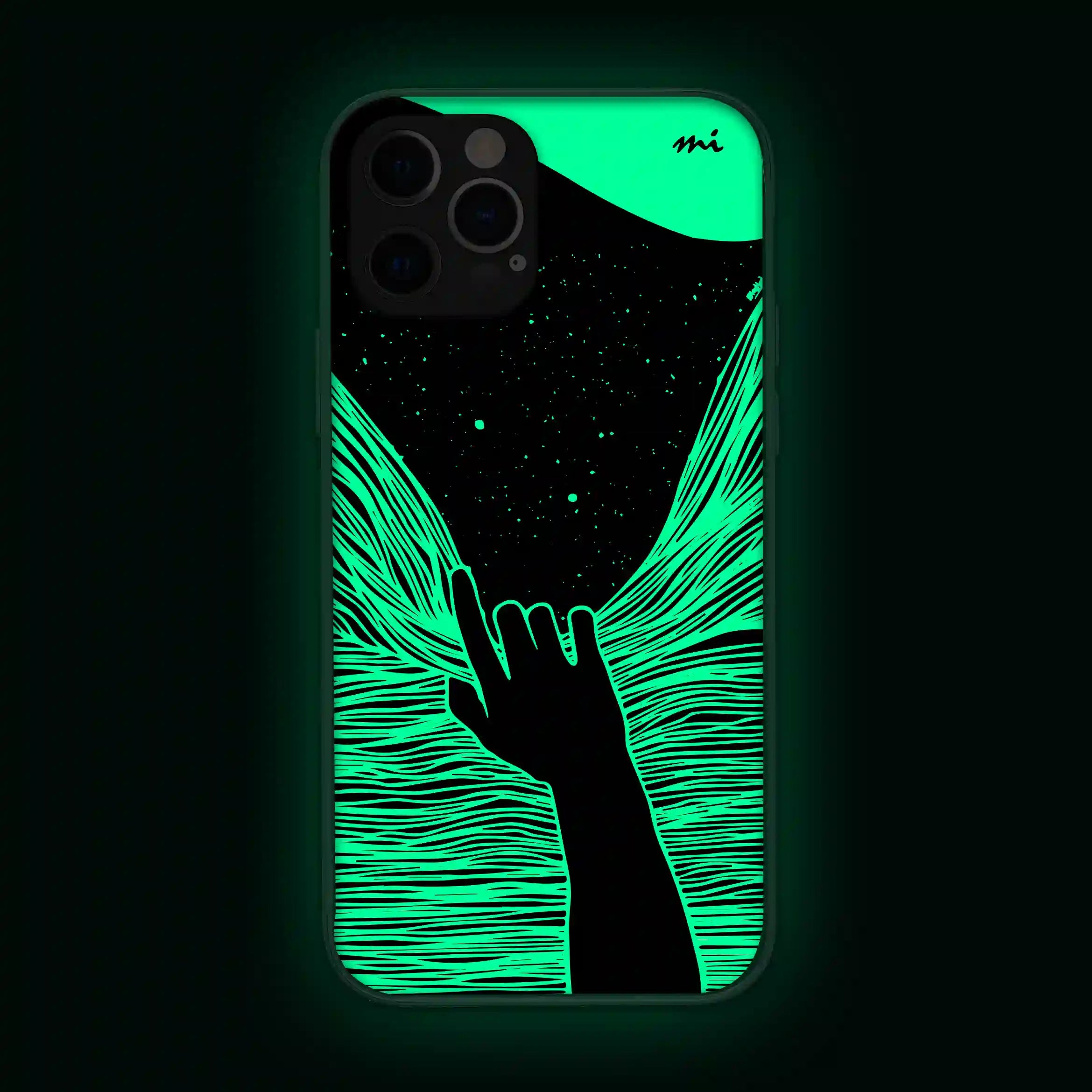 Stargazing Abstract Glow in Dark Phone Cover Mobile Cover (Cas