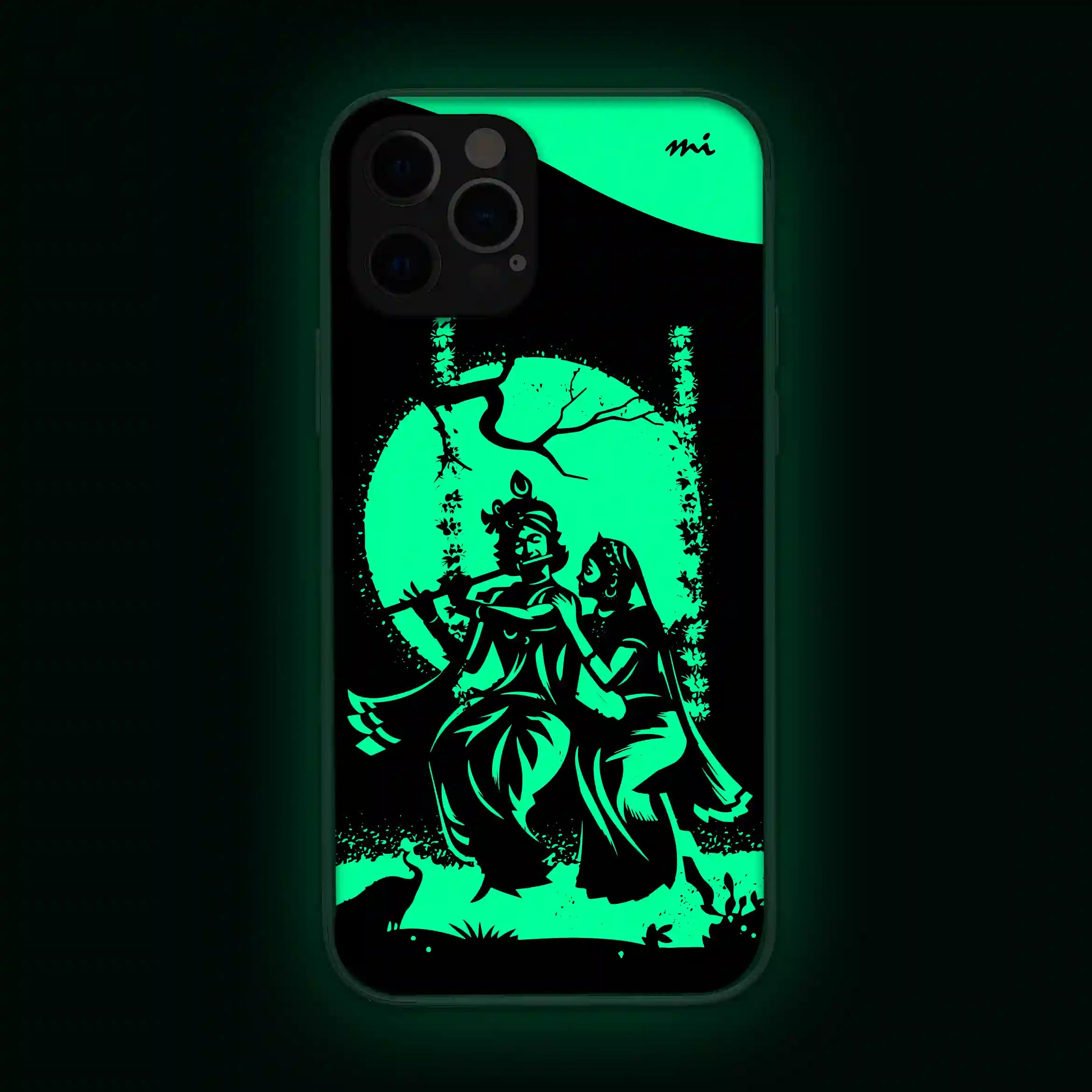 Radha Krishna Gods Glow in Dark Phone Cover Mobile Cover (Case