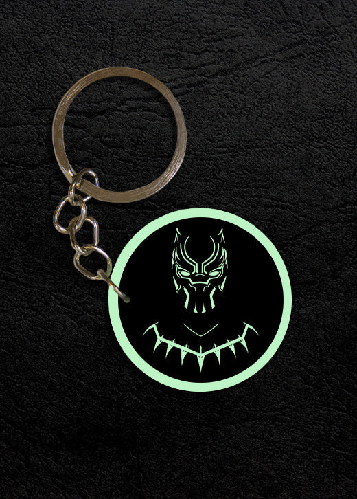 Black Panther Keychain Glow In Dark Mi Glow Store