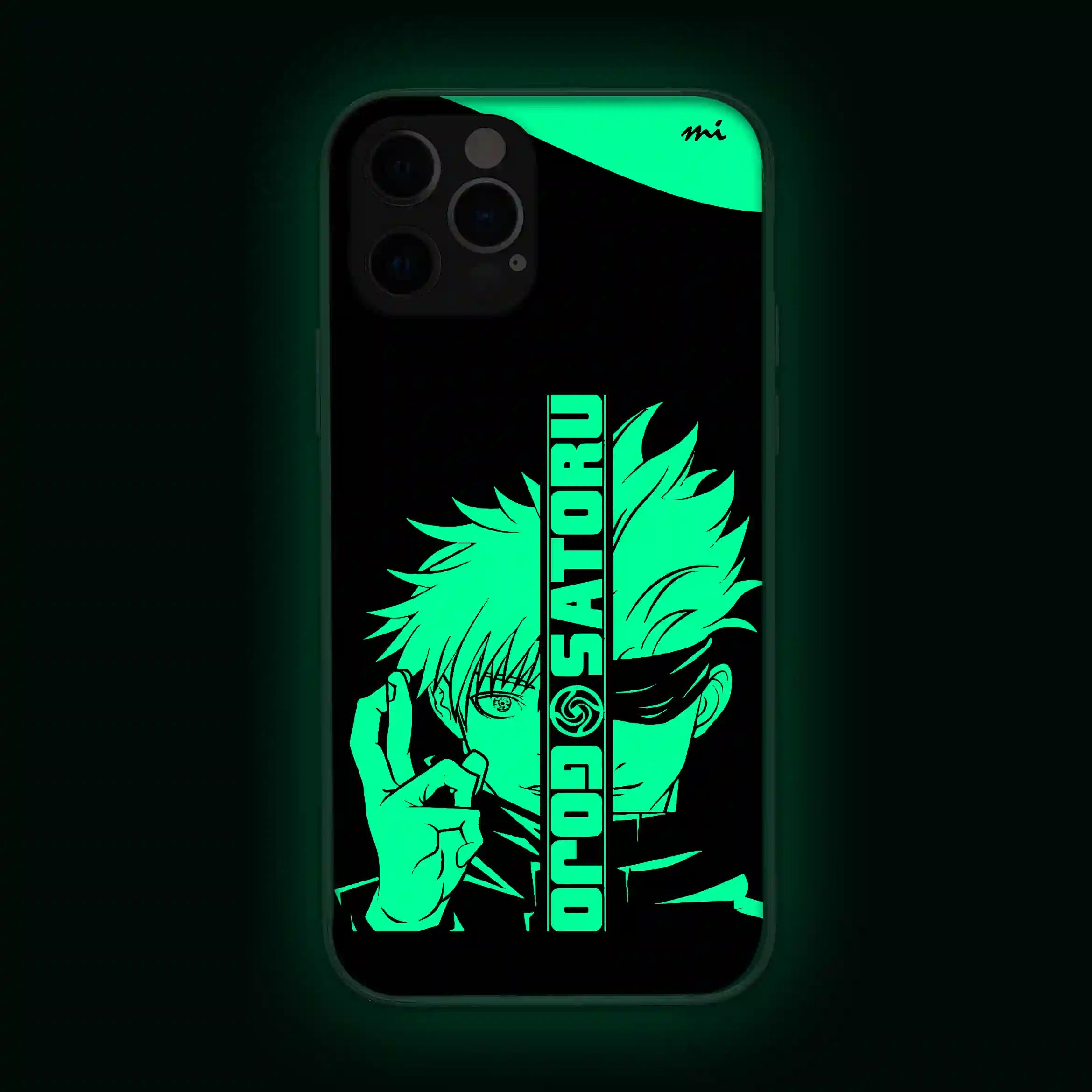 Gojo Sataru | Jujutsu Kaisen | Anime | Glow in Dark | Phone Cover | Mo Mi Glow Store Gojo Sataru | Jujutsu Kaisen | Anime | Glow in Dark | Phone Cover | Mo Mi Glow Store