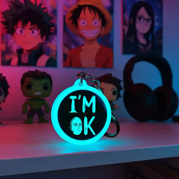 I am ok | Keychain | Glow in Dark