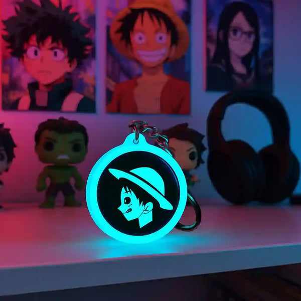 One Piece | Monkey D Luffy | Keychain | Glow in Dark