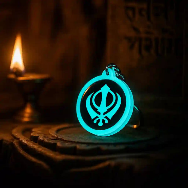 Khanda (Sikh) | Keychain | Glow in Dark