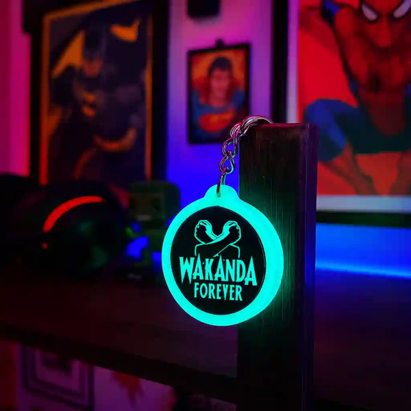 Black Panther (Wakanda Forever) | Keychain | Glow in Dark