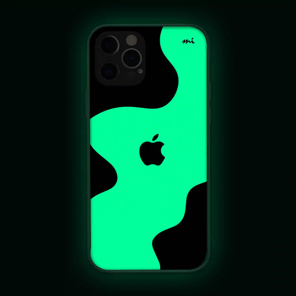 Apple Logo Waves | Glow in Dark | Phone Cover | Mobile Cover (Case) | Back Cover