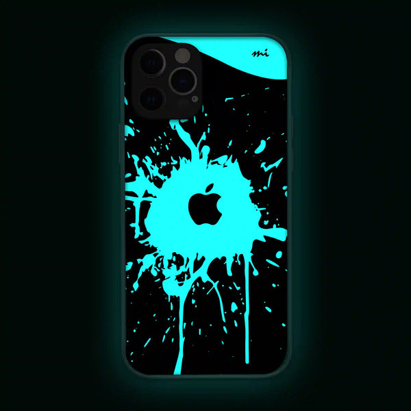 Apple Logo Splash | Glow in Dark | Phone Cover | Mobile Cover (Case) | Back Cover
