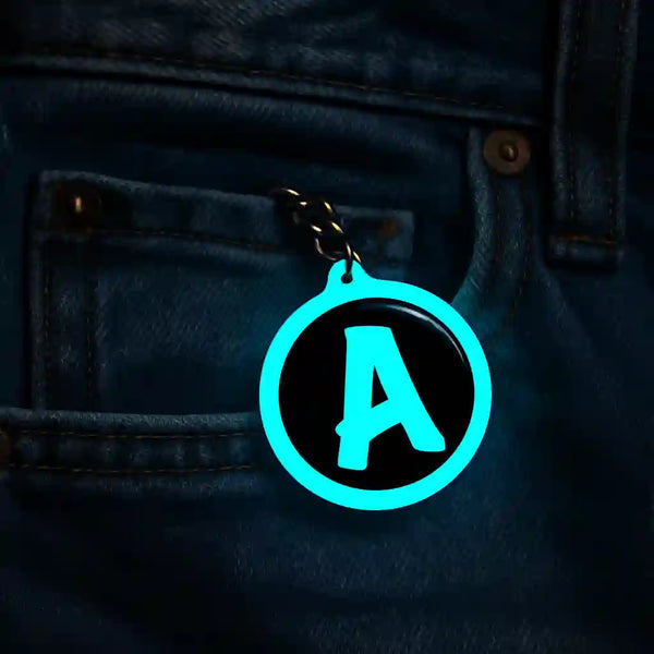 A | Keychain | Glow In Dark