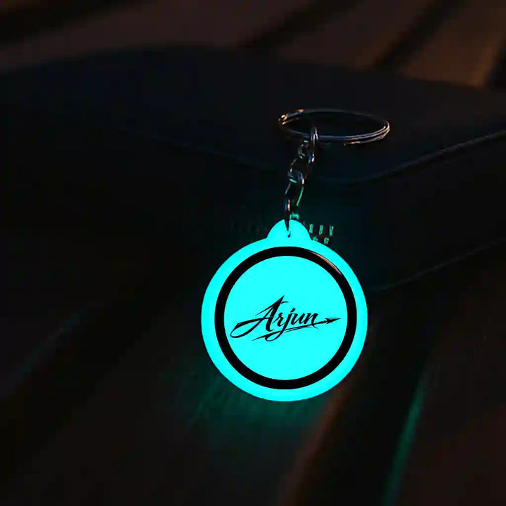 Arjun | Names (Calligraphy) | Keychain | Glow in dark – Mi Glow Store