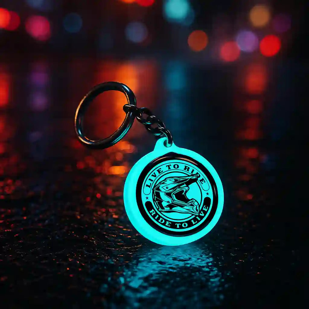 Live to Ride | Ride to Live | Keychain | Glow in dark – Mi Glow Store