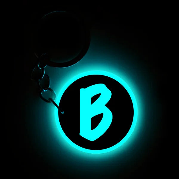 B | Keychain | Glow In Dark