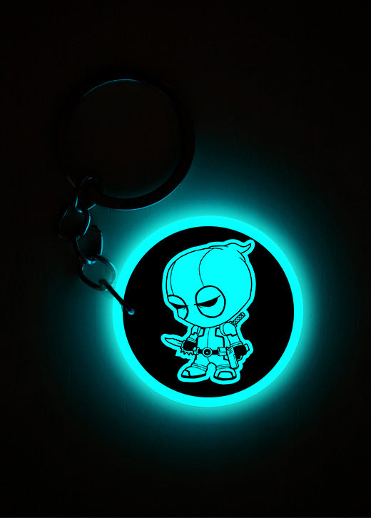 Baby Deadpool | Keychain | Glow in Dark