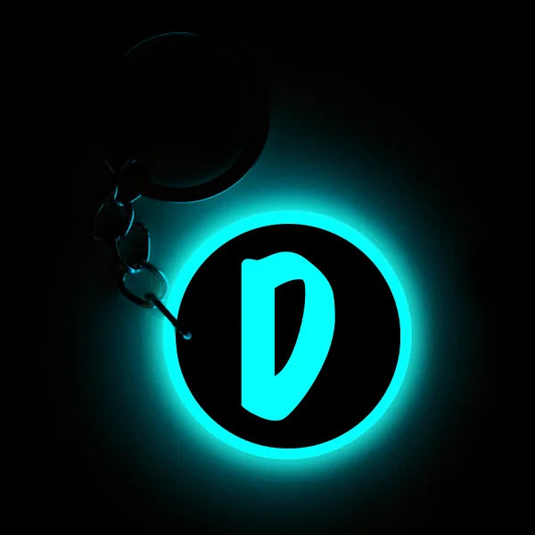 D | Keychain | Glow In Dark