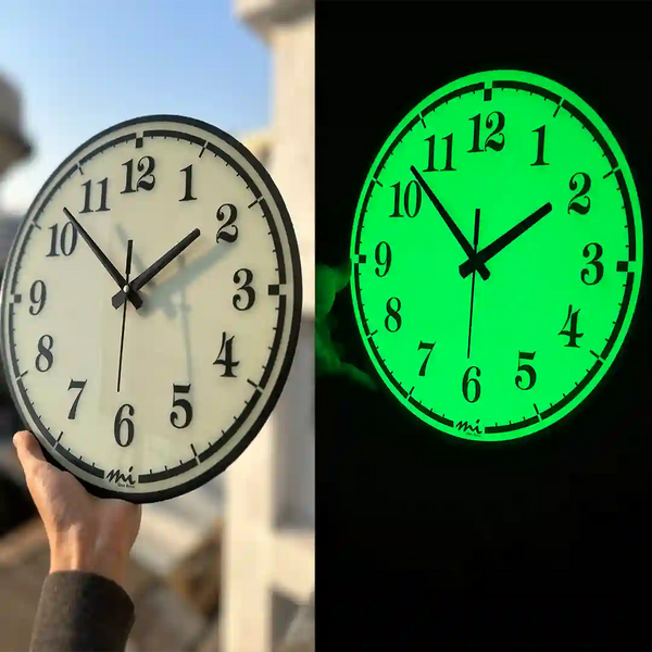 Classic Digits (Modern) | Wall Clock | Glow in Dark