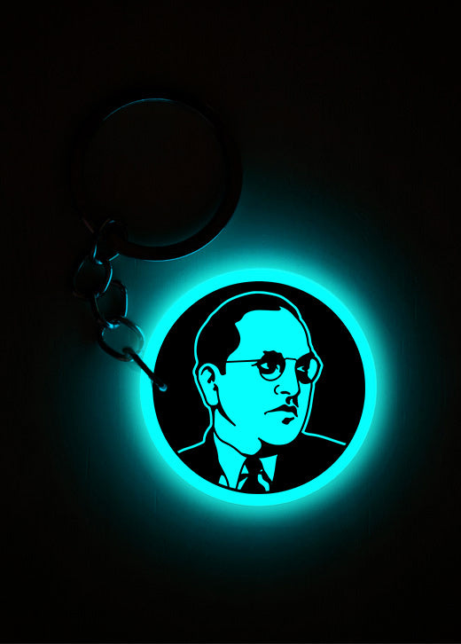 Dr. B. R. Ambedkar | Keychain | Glow in Dark