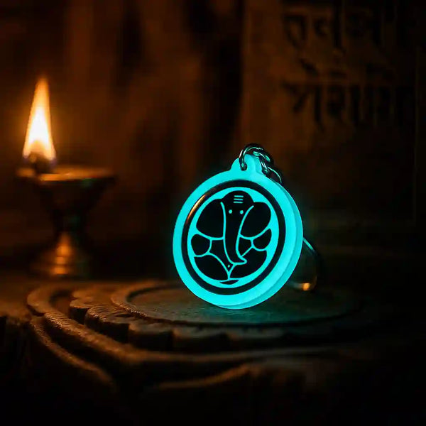 Ganesh (Design 2) | Keychain | Glow in Dark