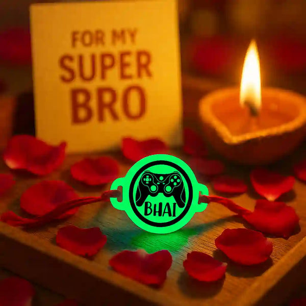 Gamer Bhai | Rakhi | Glow in Dark