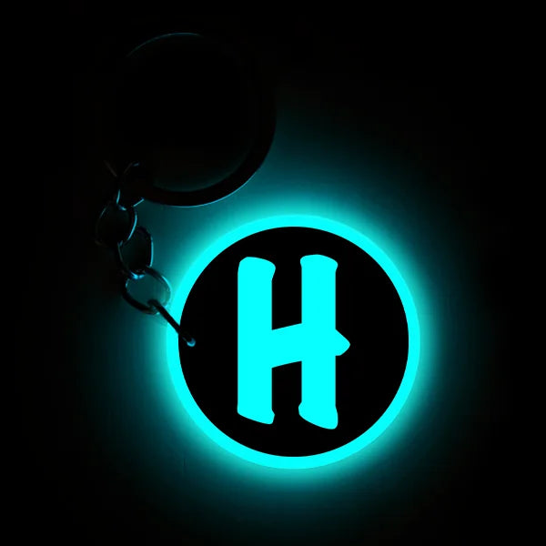 H | Keychain | Glow In Dark