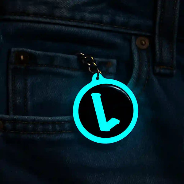 L | Keychain | Glow In Dark