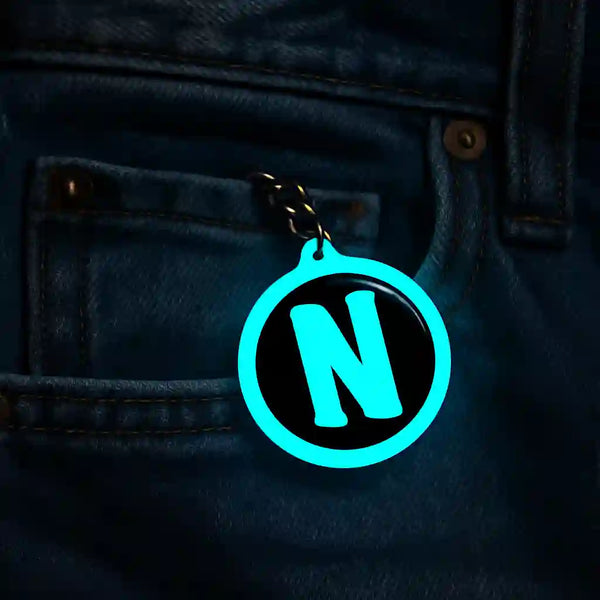 N | Keychain | Glow In Dark