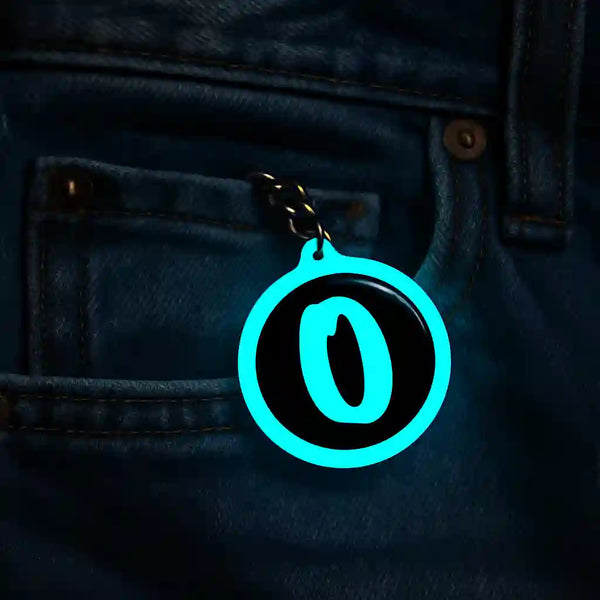 O | Keychain | Glow In Dark