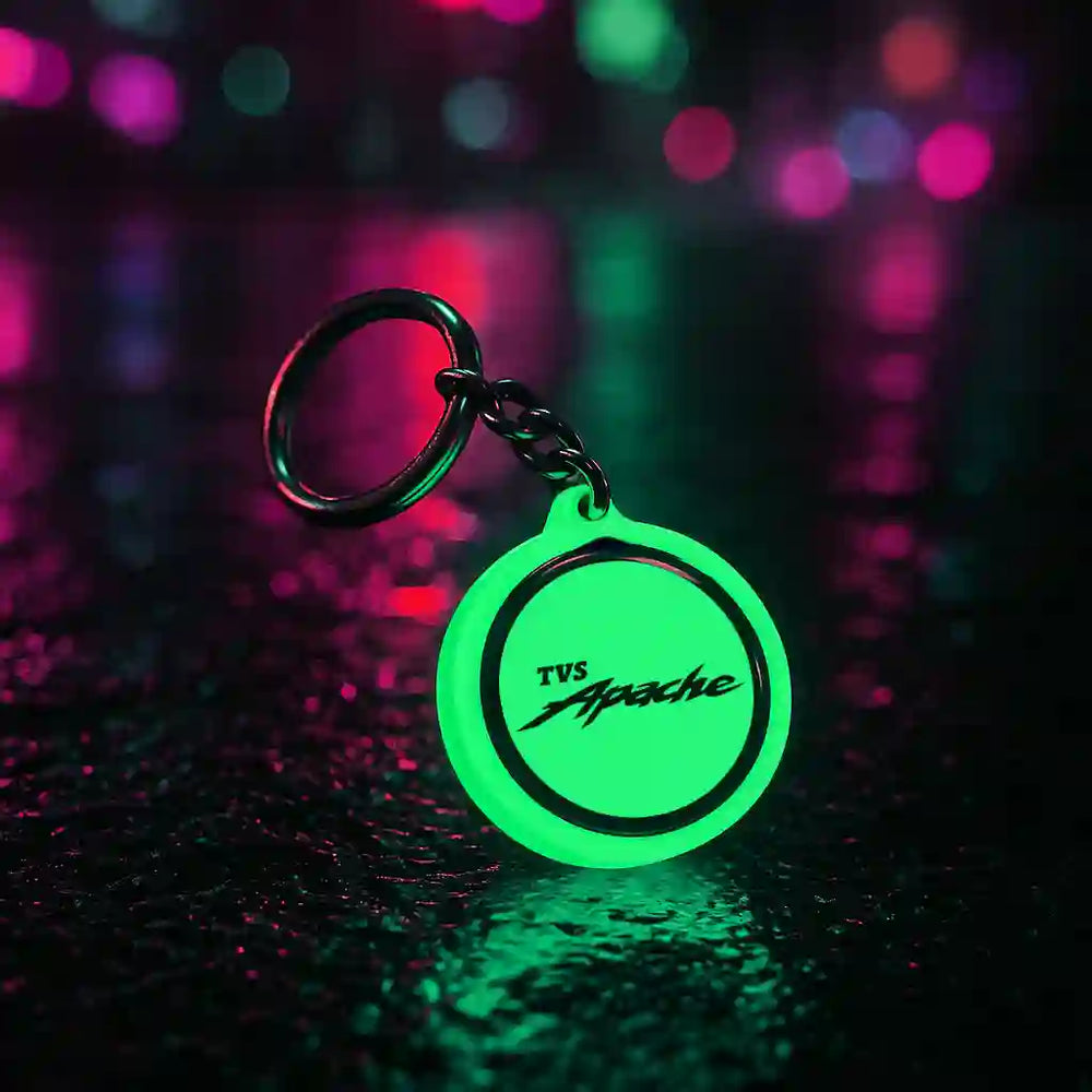 Acrylic Led Keyrings TVS Apache Keychain Glow In Dark – Mi Glow Store