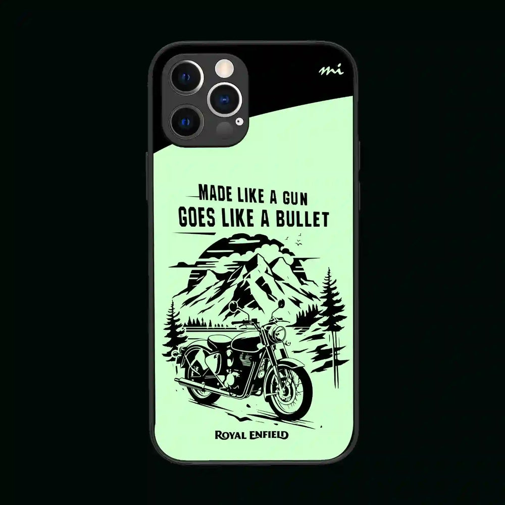 Royal Enfield Classic Bikes Glow in Dark Phone Cover Mobile Co Mi Glow Store