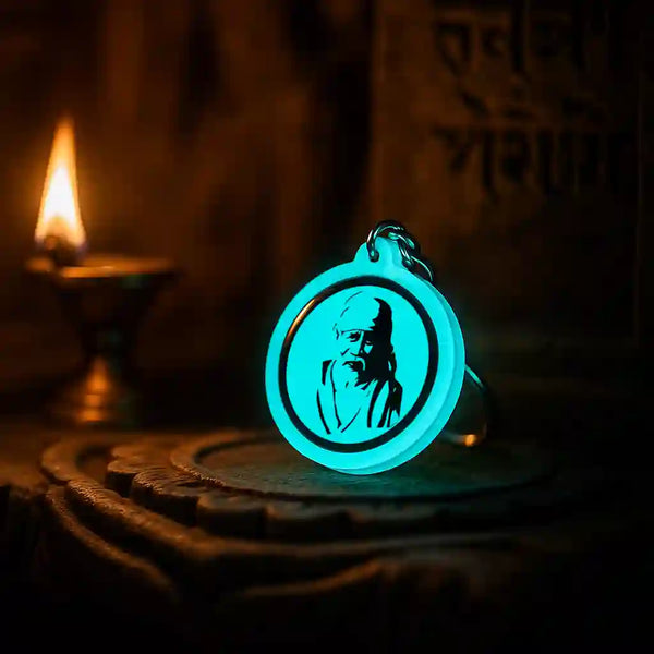 Sai Baba | Keychain | Glow in Dark