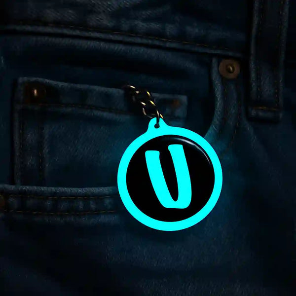 U | Keychain | Glow In Dark