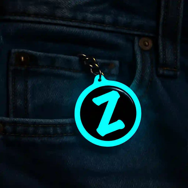 Z | Keychain | Glow in Dark