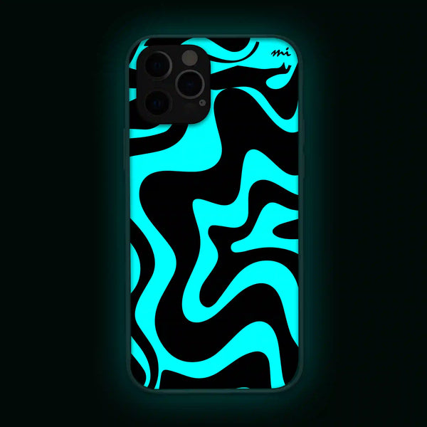 Wavy Art | Abstract | Glow in Dark | Phone Cover | Mobile Cover (Case) | Back Cover