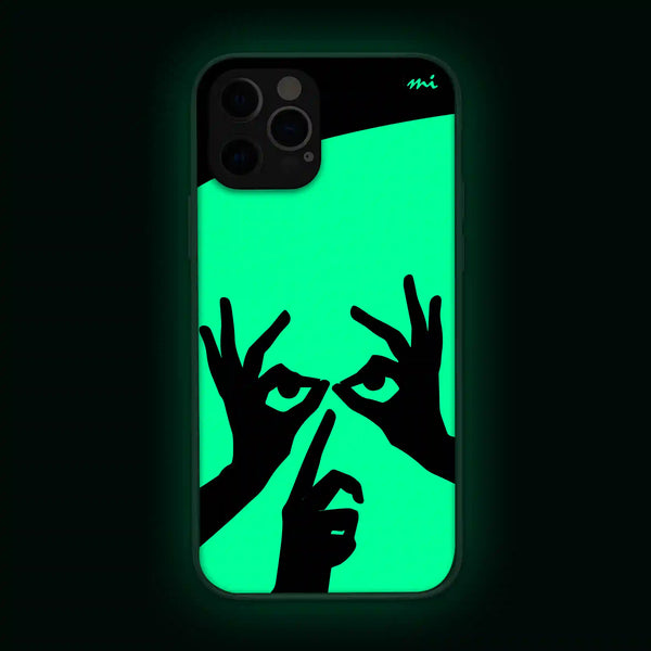 Silence Face Art | Abstract | Glow in Dark | Phone Cover | Mobile Cover (Case) | Back Cover