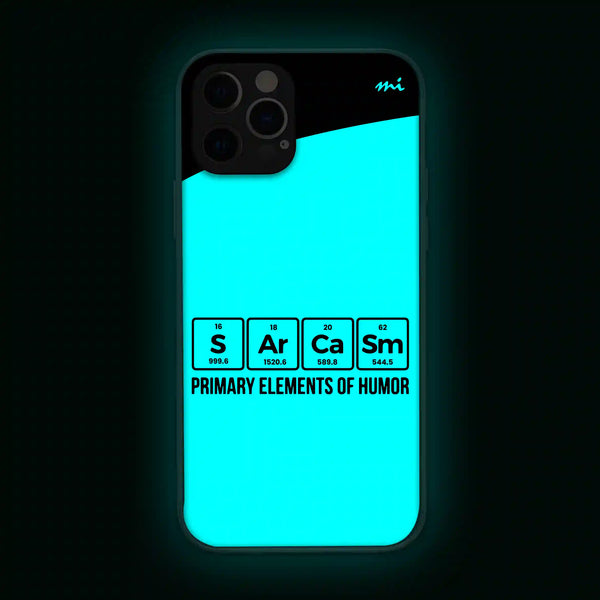Sarcasm | Periodic Elements | Abstract | Glow in Dark | Phone Cover | Mobile Cover (Case) | Back Cover