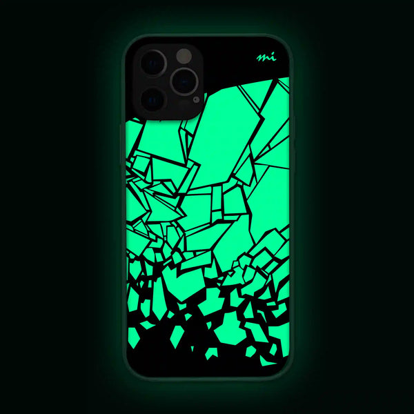 Block Gradient Art | Abstract | Glow in Dark | Phone Cover | Mobile Cover (Case) | Back Cover