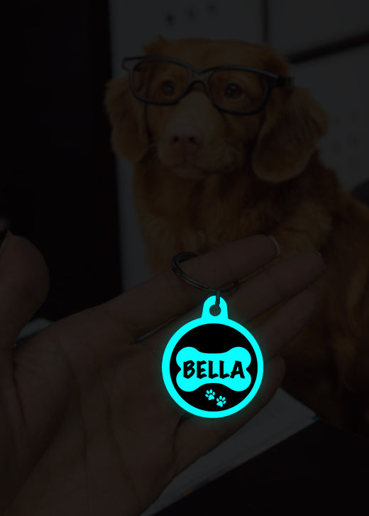 Bella | Dog Tag | Glow in Dark