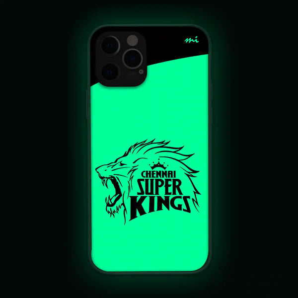 Chennai Super Kings (CSK) | IPL | Cricket | Sports | Glow in Dark | Phone Cover | Mobile Cover (Case) | Back Cover
