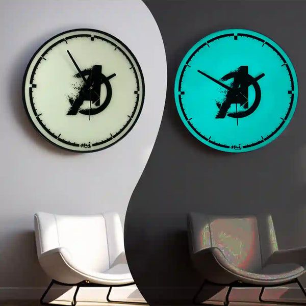 Avengers Dispersion | Made for Avengers Fan | Superhero | Wall Clock | Glow in Dark