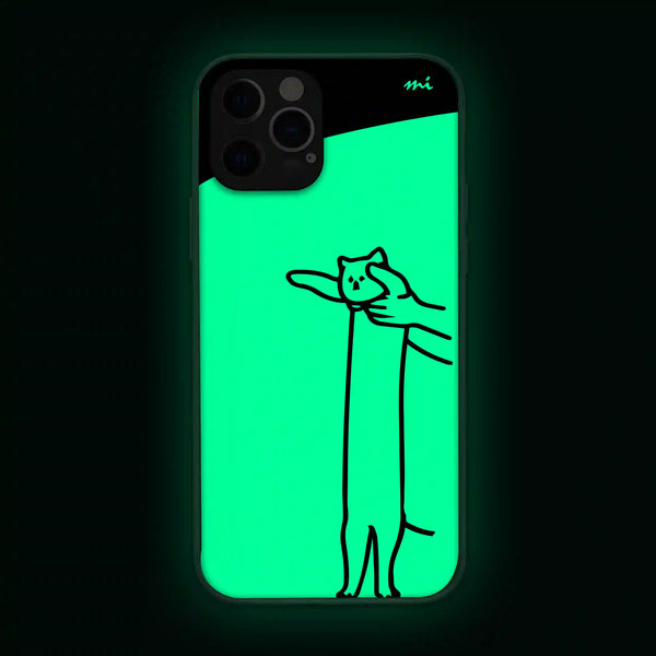 Elongated Cat | Cuties | Glow in Dark | Phone Cover | Mobile Cover (Case) | Back Cover