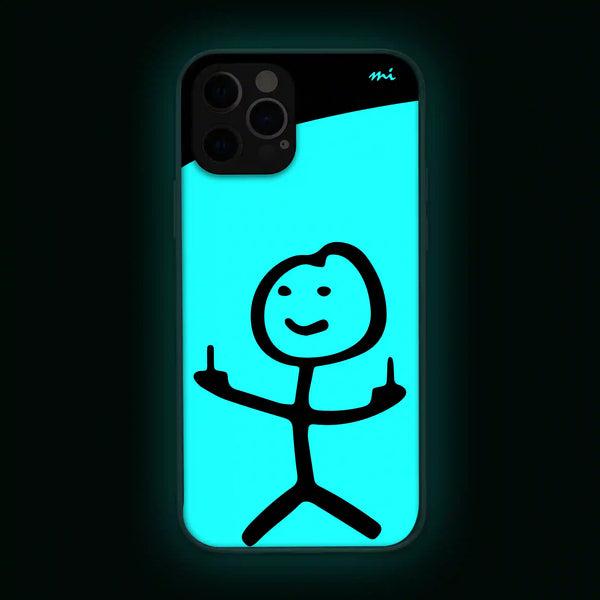 F**k You Stick Figure | Cuties | Glow in Dark | Phone Cover | Mobile Cover (Case) | Back Cover