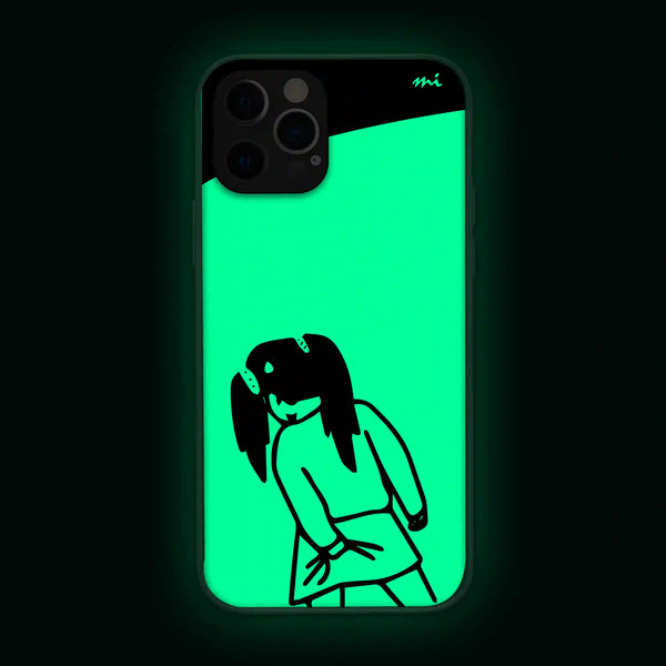 Girl Scratching | Cuties | Glow in Dark | Phone Cover | Mobile Cover (Case) | Back Cover