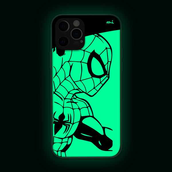 Side Profile Spiderman| Marvel | Superhero | Glow in Dark | Phone Cover | Mobile Cover (Case) | Back Cover