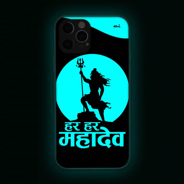 Har Har Mahadev | Gods | Glow in Dark | Phone Cover | Mobile Cover (Case) | Back Cover