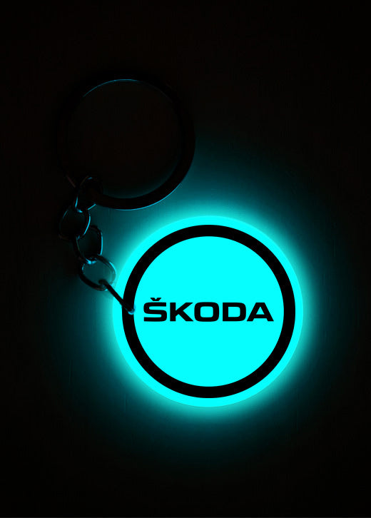 SKODA | Keychain | Glow in dark