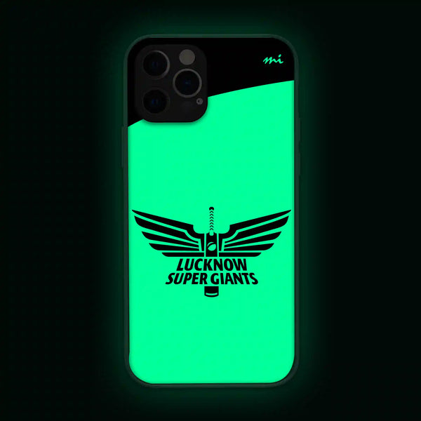 Lucknow Super Giants (LSG) | IPL | Cricket | Sports | Glow in Dark | Phone Cover | Mobile Cover (Case) | Back Cover