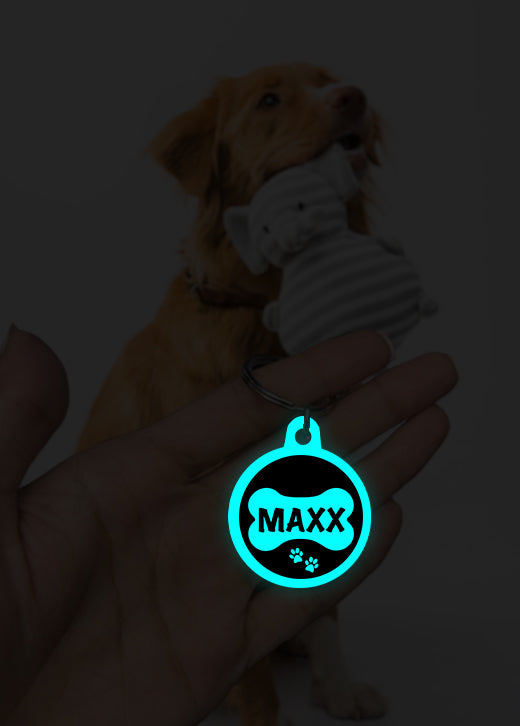 Max | Dog Tag | Glow in Dark