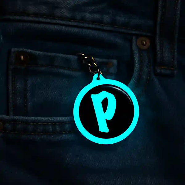 P | Keychain | Glow In Dark
