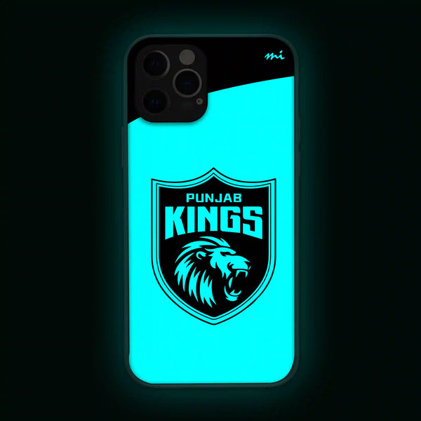 Punjab Kings (PK) | IPL | Cricket | Sports | Glow in Dark | Phone Cover | Mobile Cover (Case) | Back Cover