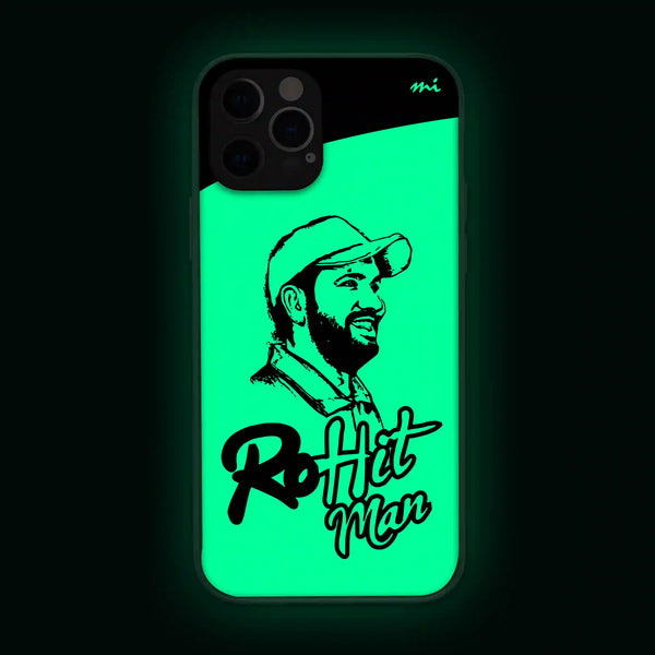 Rohit Hitman | Cricket | Sports | Glow in Dark | Phone Cover | Mobile Cover (Case) | Back Cover