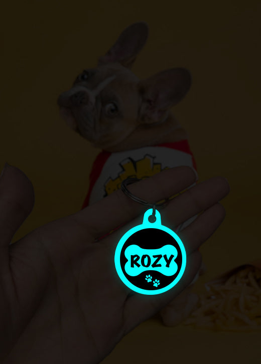 Rozy | Dog Tag | Glow in Dark