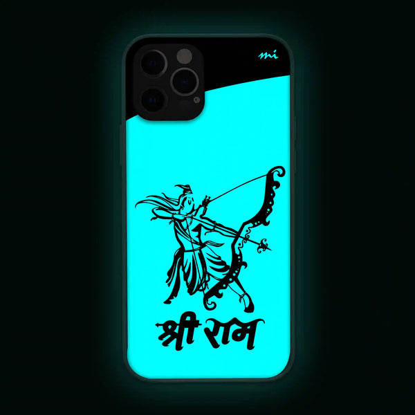 Jai Shree Ram | Gods | Glow in Dark | Phone Cover | Mobile Cover (Case) | Back Cover