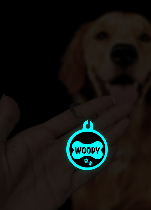 Woody | Dog Tag | Glow in Dark